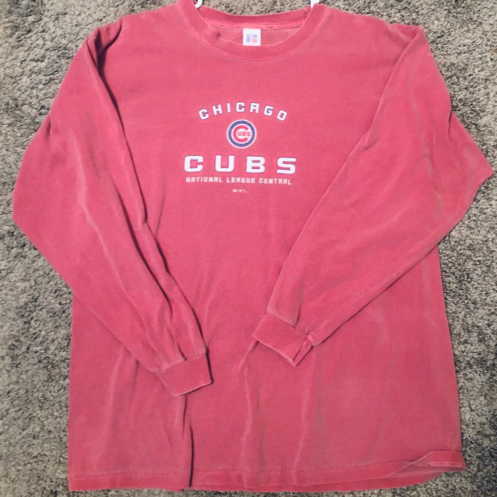 Chicago Cubs Long Sleeve T-Shirt, Size L